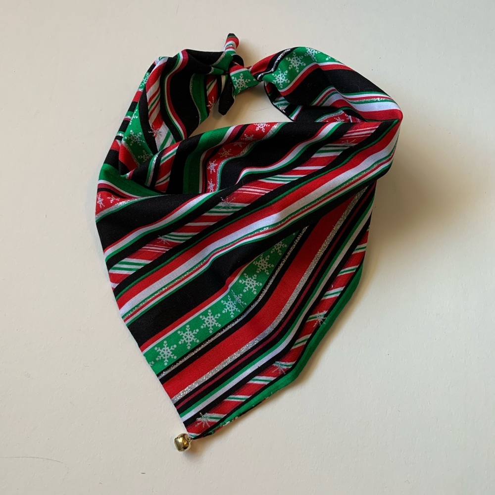 Handmade | Christmas Holiday Tie Dog Bandana